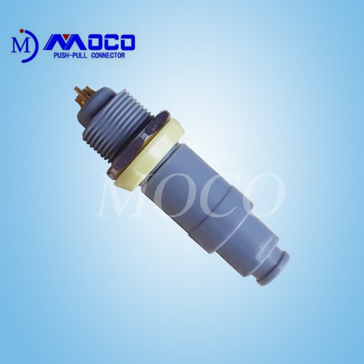 CE ROHS approved M14 7 pin circular plastic monitor cable connector ip50